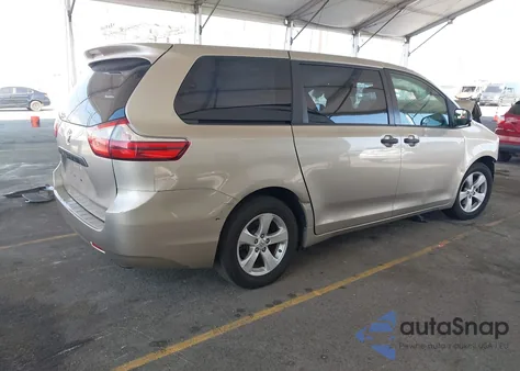 2017 Toyota Sienna L 7 Passenger from USA, damaged, VIN 5TDZZ3DC3HS780555